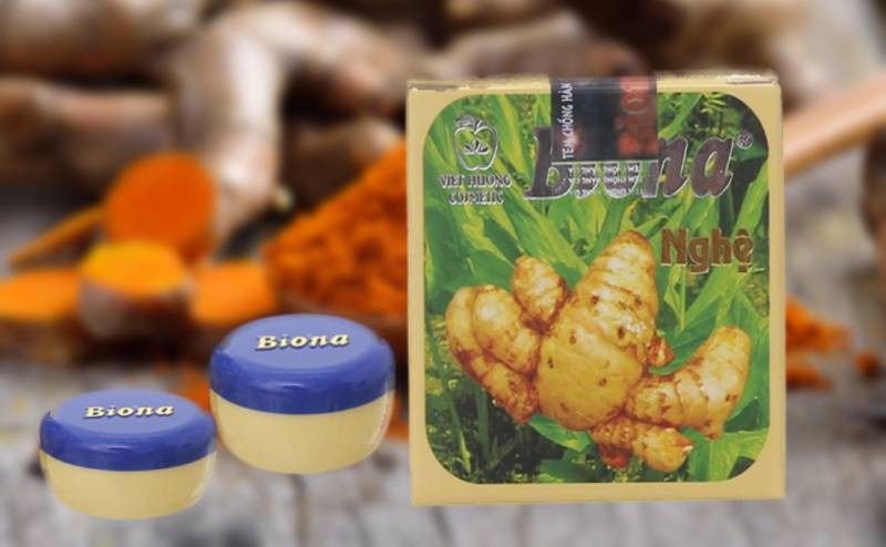 Kem trị mụn Biona từ nghệ và vitamin B2