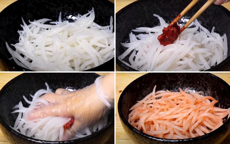Trộn dìn chấy với chao đỏ