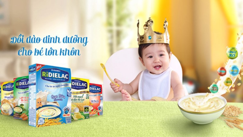 Dinh dưỡng có trong bột ăn dặm chế biến sẵn