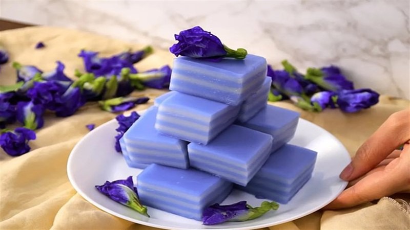 Thạch hoa đậu biếc giúp giải nhiệt và tốt cho sức khỏe