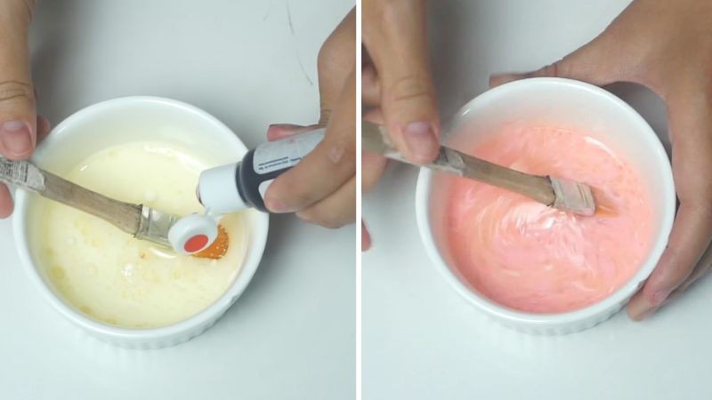 Pha nước quét bánh