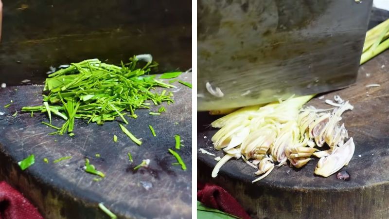 Sơ chế các nguyên liệu khác