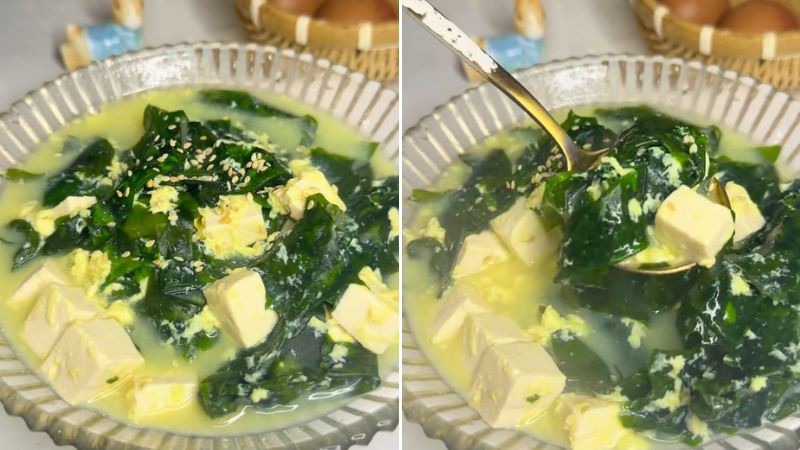 Canh rong biển vân mây