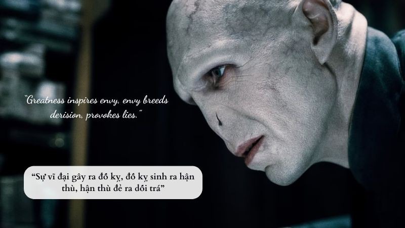 Câu nói ấn tượng của Lord Voldemort