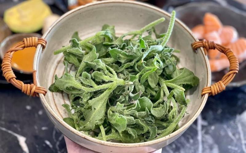 Rau bông tuyết chiên giòn