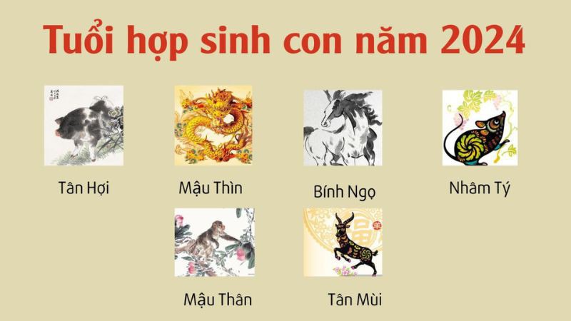 Tuổi bố mẹ hợp để sinh con năm 2024