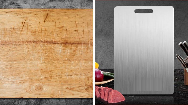 Thớt inox không bị xước dăm