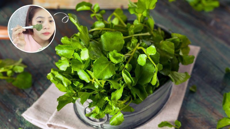 Trị nám da bằng cải xoong