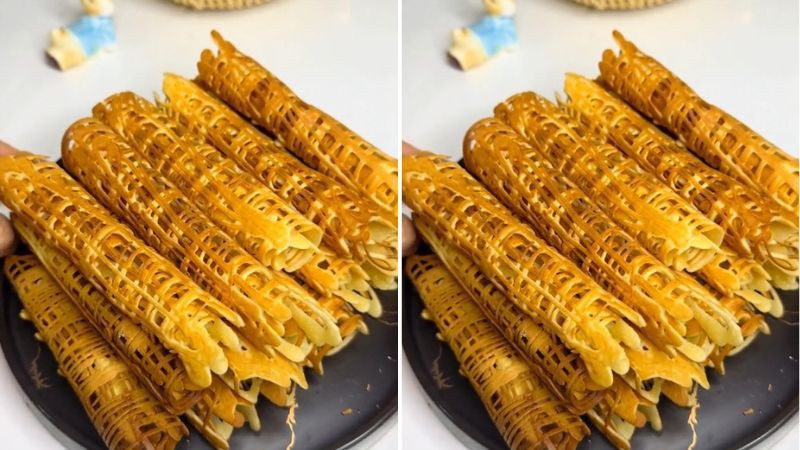 Trở về tuổi thơ với món bánh cuộn thơm ngon, dễ làm tại nhà