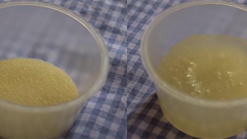 Ngâm gelatin trong nước
