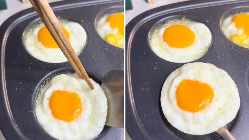 Mách bạn cách chiên trứng lòng đào kiểu nhà hàng cực đơn giản